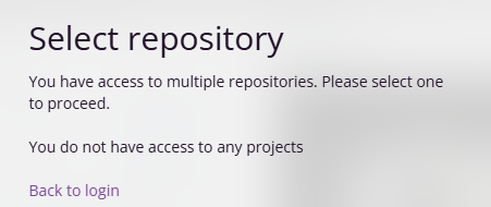 Screenshot of the select directory page